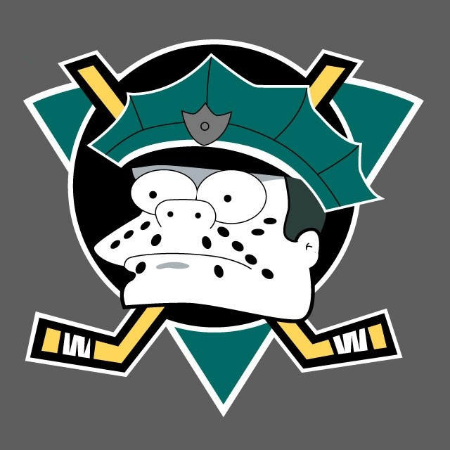 Anaheim Ducks Simpsons iron on heat transfer